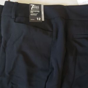 Black bootcut pants NY&C size 12 tall